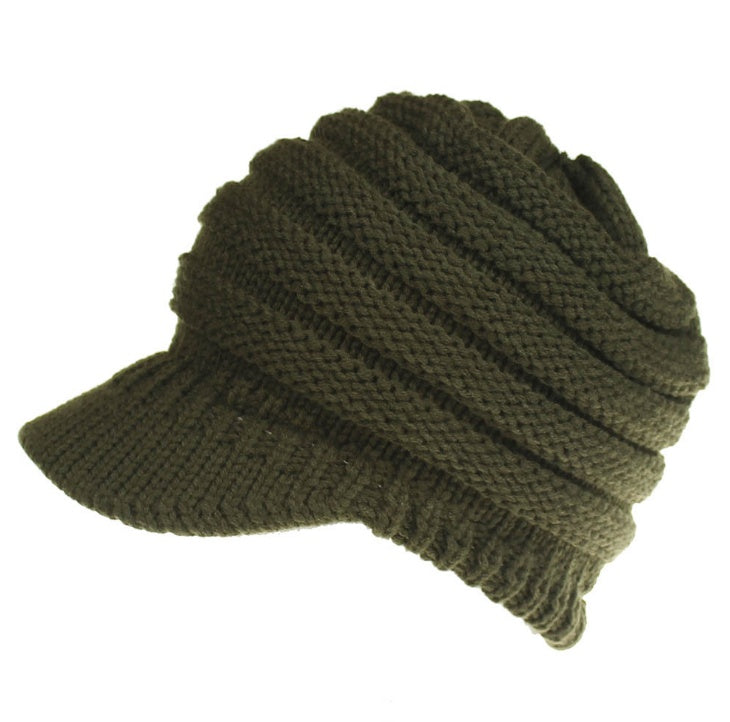 Women’s Ponytail Beanie Winter Knitted Warm Hat, Aurielle Collection