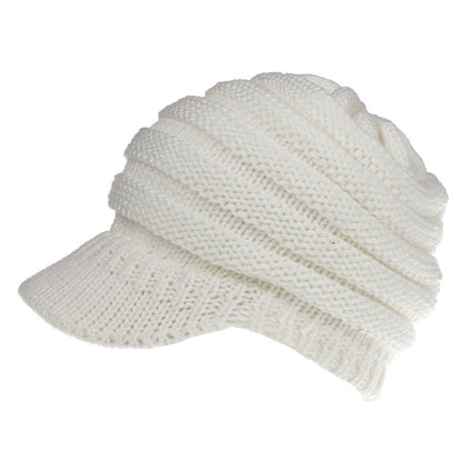 Women’s Ponytail Beanie Winter Knitted Warm Hat, Aurielle Collection