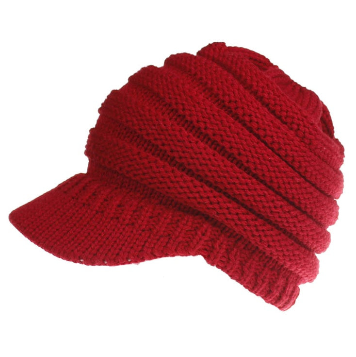 Women’s Ponytail Beanie Winter Knitted Warm Hat, Aurielle Collection
