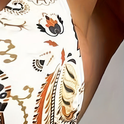 Women’s Digital Print Strap One Piece Swimsuit, Aurielle Collection