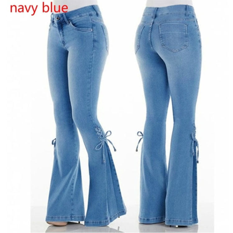 Women’s Mid-Waist Stretch Denim Jeans for Everyday Wear, Aurielle Collection