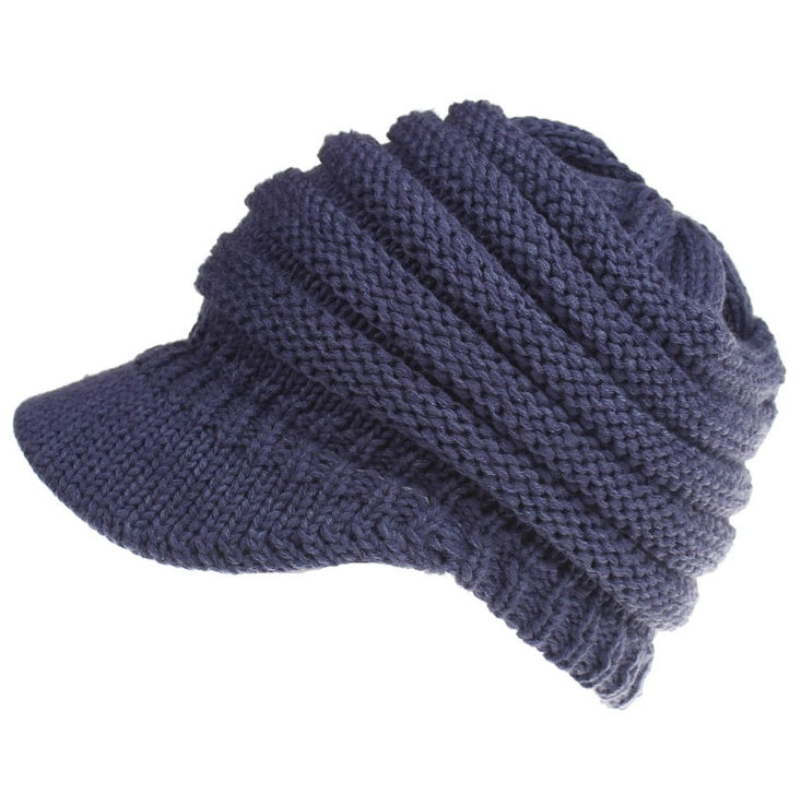Women’s Ponytail Beanie Winter Knitted Warm Hat, Aurielle Collection