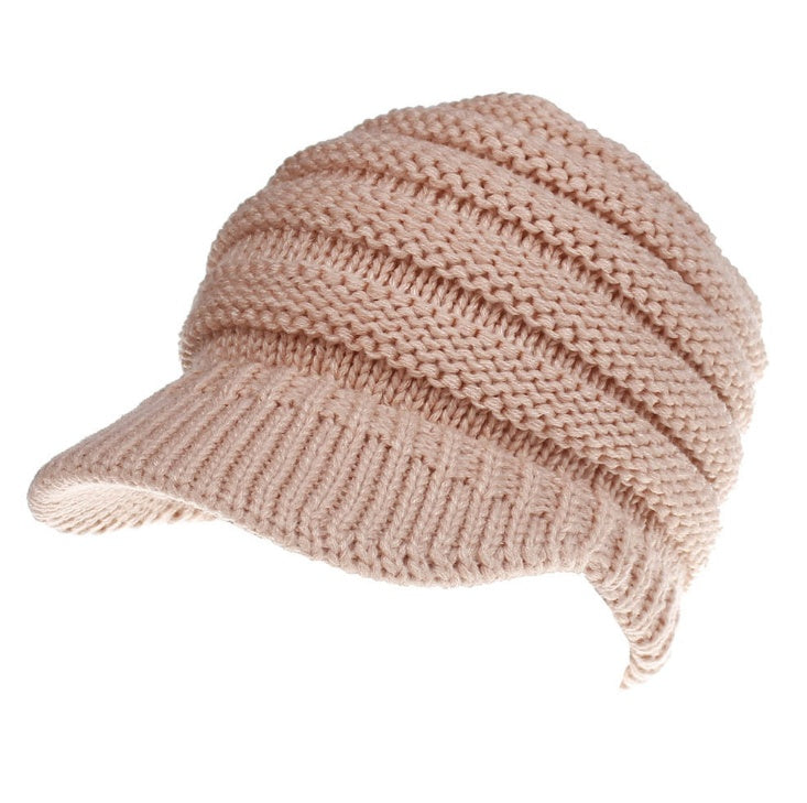 Women’s Ponytail Beanie Winter Knitted Warm Hat, Aurielle Collection