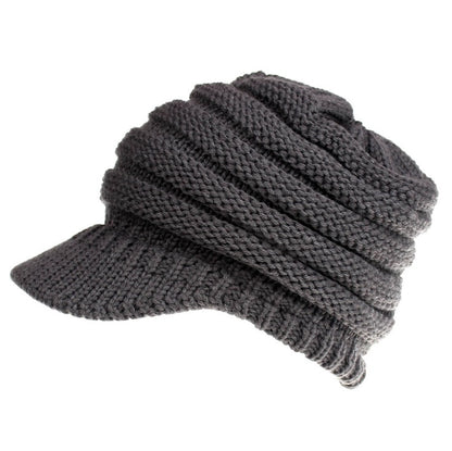 Women’s Ponytail Beanie Winter Knitted Warm Hat, Aurielle Collection