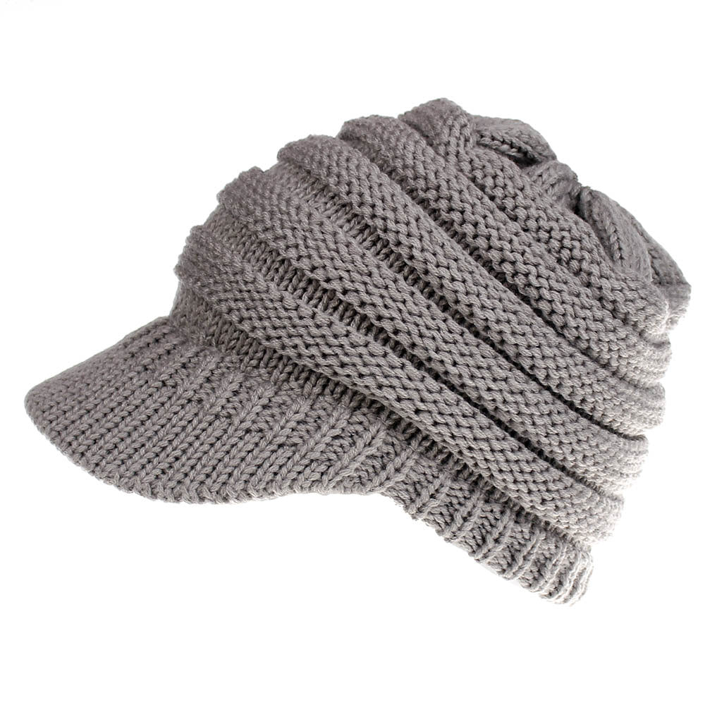 Women’s Ponytail Beanie Winter Knitted Warm Hat, Aurielle Collection