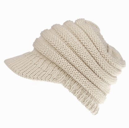 Women’s Ponytail Beanie Winter Knitted Warm Hat, Aurielle Collection