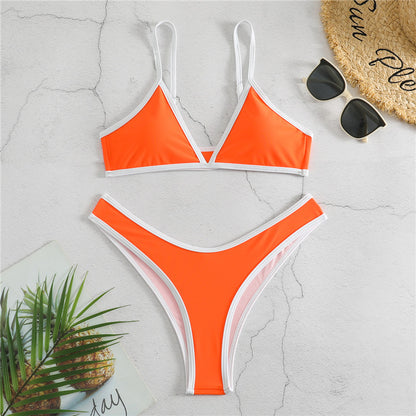 Women’s Sexy Split Triangle Bikini Swimsuit, Aurielle Collection